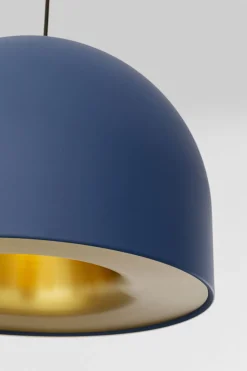 Lampa Wisząca Do Salonu W Kolorze Niebieskim Ø40 Cm
