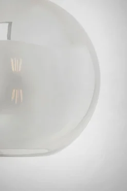 Lampa Wisząca Kula Srebrna Szkło Galwanizowane Ø35 Cm
