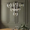 Lampa Wisząca Lasmina 91x110 Cm Czarna - Klosze Szklane