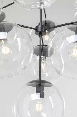 Lampa Wisząca Lasmina 91x110 Cm Czarna - Klosze Szklane