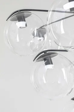 Lampa Wisząca Lasmina 91x110 Cm Czarna - Klosze Szklane