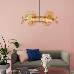 Lampa Wisząca Mariposa Ø81x150 Cm Złota
