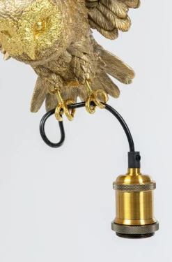 Lampa Wisząca Owl 57x28 Cm Złota