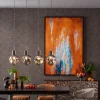Lampa Wisząca Przydymiona 4L Stal I Szkło 110 Cm