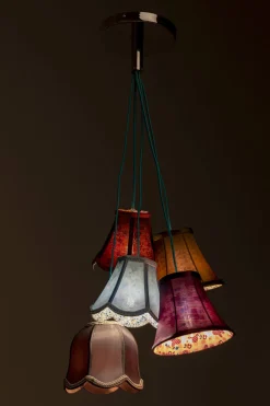 Lampa Wisząca Saloon Flowers 5L 45x110 Cm Kolorowa
