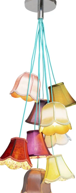 Lampa Wisząca Saloon Flowers 9L 60x110 Cm Kolorowa