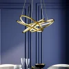 Lampa Wisząca Saturn LED 75x150 Cm Złota