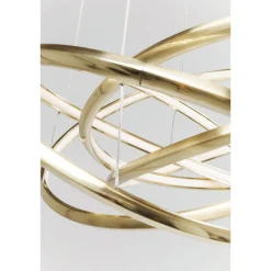 Lampa Wisząca Saturn LED 75x150 Cm Złota