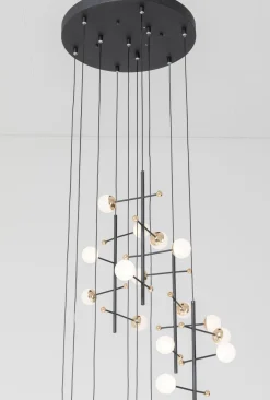 Lampa Wisząca Trapez 280 Cm Czarna