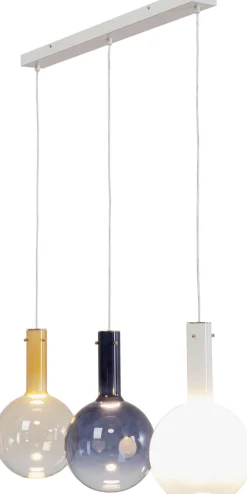 Lampa Wisząca Z 3 Szklanymi Kloszami W Różnych Kolorach 99 Cm