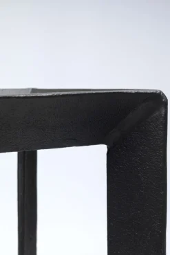 Latarenka Loft Duża Czarna Aluminium I Szło 22x61 Cm