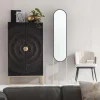 Lustro Alice 32x175 Cm Rama Czarno-złota