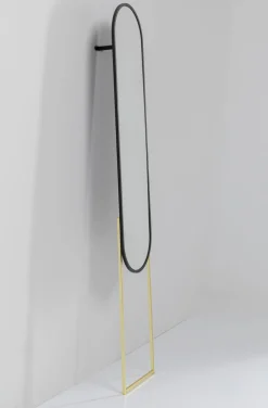 Lustro Alice 32x175 Cm Rama Czarno-złota