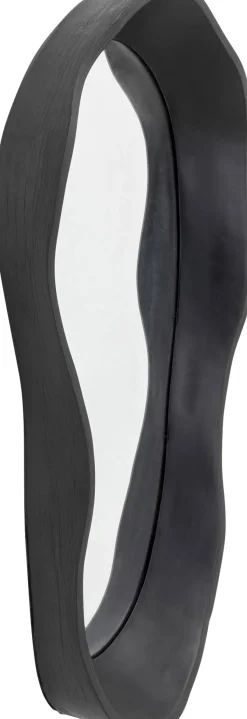 Lustro ścienne Czarne Loft Asymetryczne 29x61 Cm