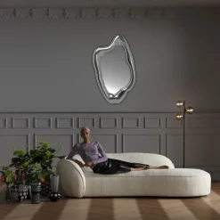 Lustro Hologram 68x117 Cm Srebrne