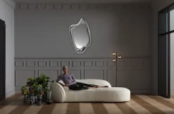 Lustro Hologram 68x117 Cm Srebrne