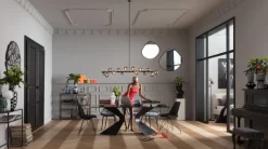 Lustro Pieces Ø100 Cm Czarne