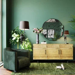 Lustro Pieces Ø100 Cm Czarne