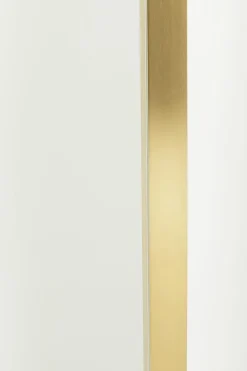 Lustro Prostokątne Rama Złota Stalowa 80x120 Cm