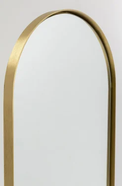 Lustro Stojące Curve MO 40x170 Cm Mosiężne