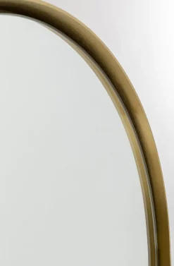 Lustro Stojące Curve MO 40x170 Cm Mosiężne