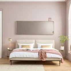Lustro Stojące Curve Rectangular 200x70cm Mosiężne