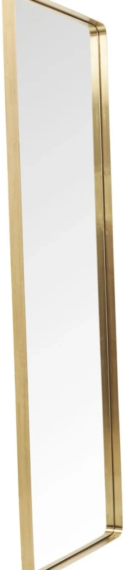 Lustro Stojące Curve Rectangular 200x70cm Mosiężne