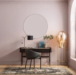 Lustro Wiszące Bella Ø100 Cm Czarne