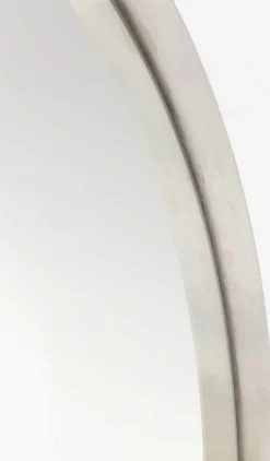 Lustro Wiszące Curve Round ∅100 Cm Srebrne