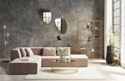 Lustro Wiszące Jetset 83x56 Cm Złote