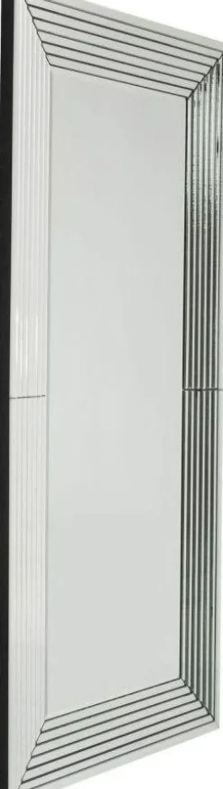 Lustro Wiszące Linea Rectangular 200x100 Cm Srebrne