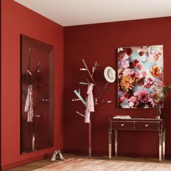 Lustro Wiszące Linea Rectangular 200x100 Cm Srebrne