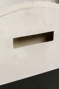 Lustro Wiszące Okrągłe Białe Motyw Muszli Ø110 Cm