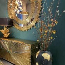 Lustro Wiszące Solare Gold Ø132 Cm Złote
