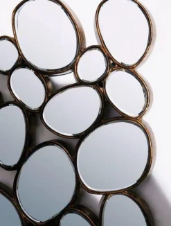 Lustro Wiszące Water Drops 135x78 Cm Miedziane