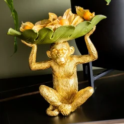 Misa Dekoracyjna Banana Leaf 24x22 Cm Zielono-złota