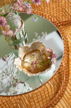 Misa Dekoracyjna Flower Bloom Ø20 Cm Kremowo-złota