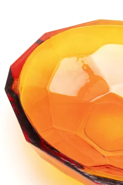 Misa Dekoracyjna Szkło Z Recyklingu Pomarańczowe Ø34 Cm
