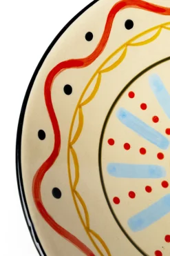 Misa Dekoracyjna Z Ceramiki Boho Kolorowe Wzory Ø28 Cm