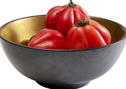 Misa Z Porcelany Czarno-złota Ø21 Cm 1,4 L