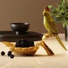 Miseczka Dekoracyjna Parrot Guard 21x14 Cm Zielono-złota
