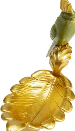 Miseczka Dekoracyjna Parrot Guard 21x14 Cm Zielono-złota
