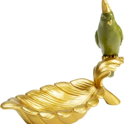 Miseczka Dekoracyjna Parrot Guard 21x14 Cm Zielono-złota