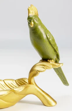 Miseczka Dekoracyjna Parrot Guard 21x14 Cm Zielono-złota