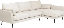 Narożnik Amalfi 275x159 Cm Kremowy Prawy