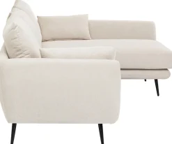 Narożnik Amalfi 275x159 Cm Kremowy Prawy
