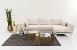 Narożnik Amalfi 275x159 Cm Kremowy Prawy