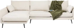 Narożnik Amalfi 275x159 Cm Kremowy Lewy