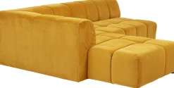 Narożnik Belami 265x210 Cm Bursztynowy Lewy