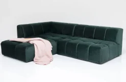 Narożnik Belami 265x210 Cm Ciemnozielony Lewy